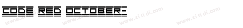 Code Red October字体转换